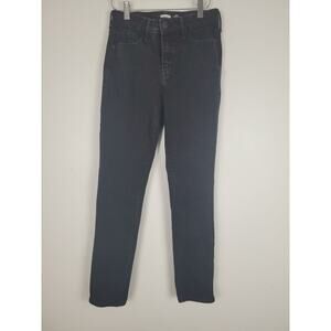 Old Navy Jeans 4 Womens Black High Rise Power Slim Straight Secret Slim Pockets